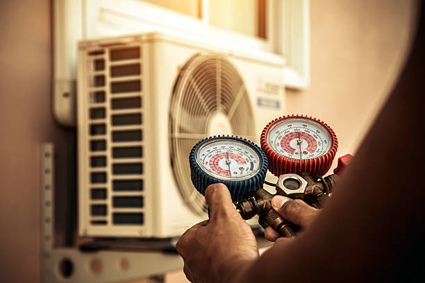 Professional Hvac Installation technician working in White Horse Beach, MA